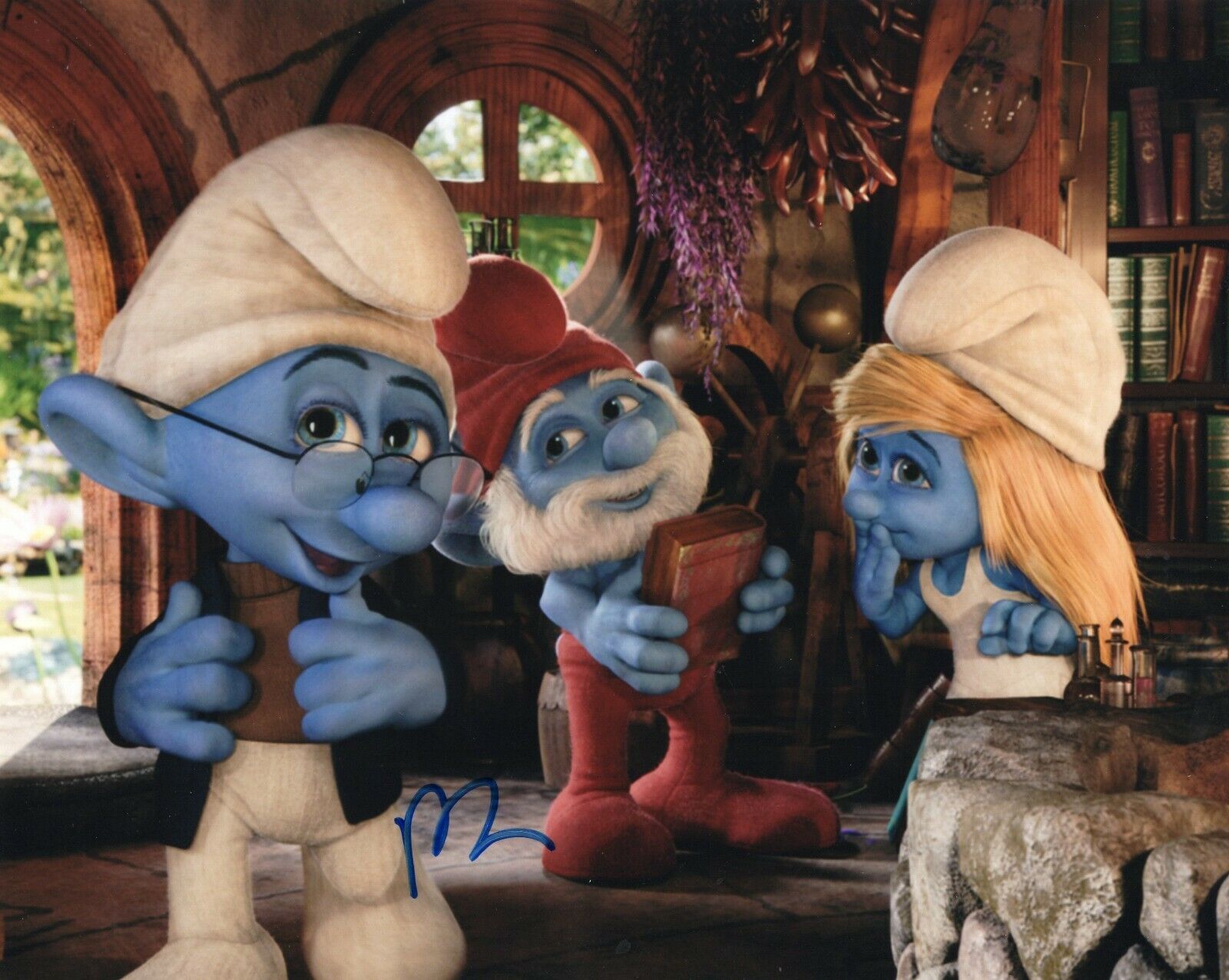 Fred Armisen Signed Brainy Smurf The Smurfs Movie X Photo W Coa Comedian Collectible