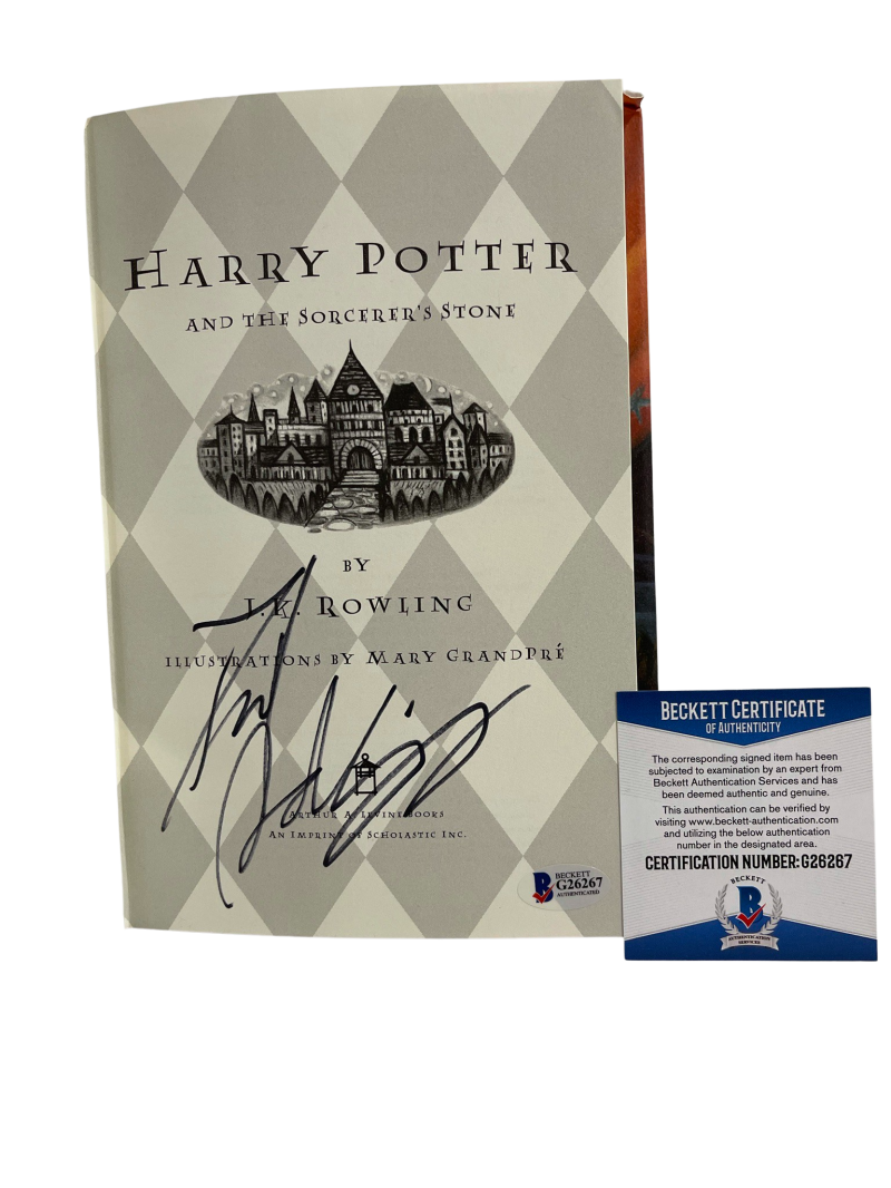 DANIEL RADCLIFFE Harry Potter And The Sorcerer's Stone Hardcover Signed ...