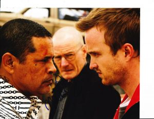 BREAKING BAD RAYMOND CRUZ SIGNED STARE DOWN 8X10  COLLECTIBLE MEMORABILIA