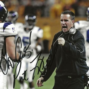 Pat Fitzgerald signed Northwestern Wildcats 8x10 photo autographed Cats 2 JSA Collectible Memorabilia