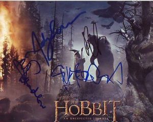 ANDY SERKIS MARTIN FREEMAN RICHARD ARMITAGE SIGNED AUTOGRAPH THE HOBBIT PHOTO +2  COLLECTIBLE MEMORABILIA