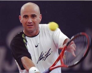 ANDRE AGASSI SIGNED AUTOGRAPHED TENNIS PHOTO  COLLECTIBLE MEMORABILIA