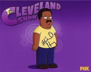 MIKE HENRY SIGNED THE CLEVELAND BROWN SHOW FAMILY GUY PHOTO W/ HOLOGRAM COA  COLLECTIBLE MEMORABILIA