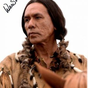 WES STUDI Signed HELL ON WHEELS CHIEF MANY HORSES Photo w/ Hologram COA Collectible Memorabilia
