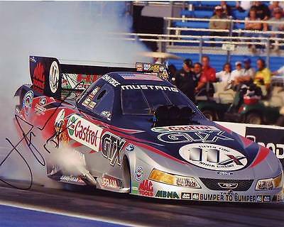 JOHN FORCE Signed NHRA Photo w/ Hologram COA Collectible Memorabilia ...