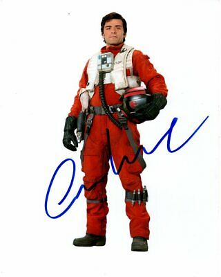 OSCAR ISAAC Signed STAR WARS POE DAMERON Photo w/ Hologram COA