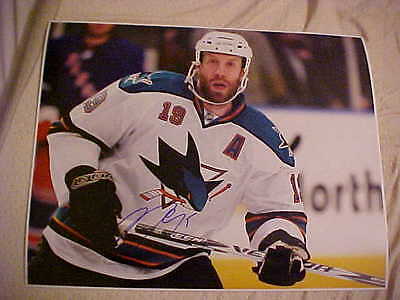 SAN JOSE SHARKS JOE THORNTON SIGNED 16X20  COLLECTIBLE MEMORABILIA