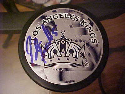 LOS ANGELES KINGS PETER HARROLD SIGNED PUCK  COLLECTIBLE MEMORABILIA