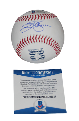 JIM PALMER SIGNED (BALTIMORE ORIOLES) HOF MLB LOGO BASEBALL BECKETT BAS Z02527  COLLECTIBLE MEMORABILIA