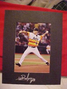 HOUSTON ASTROS WANDY RODRIGUEZ SIGNED MATTED 8X10  COLLECTIBLE MEMORABILIA
