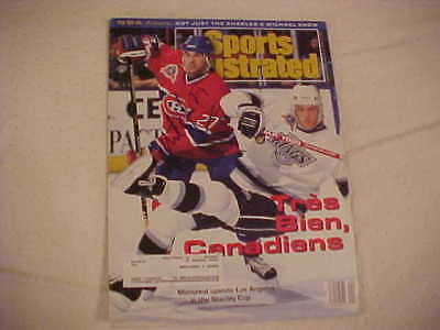 CANADIENS MATHIEU SCHNEIDER SIGNED SPORTS ILLUSTRATED  COLLECTIBLE MEMORABILIA