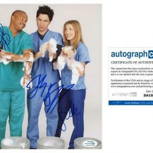 Zach Braff, Donald Faison & Sarah Chalke "Scrubs" AUTOGRAPH Signed 8x10 Photo Collectible Memorabilia