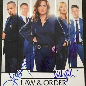 "Law & Order: SVU" Cast AUTOGRAPHS Signed 11x14 Photo - Mariska Hargitay +3 B Collectible Memorabilia