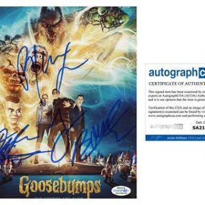 "Goosebumps" Cast AUTOGRAPHS Signed 8x10 Photo - Jack Black +3 ACOA Collectible Memorabilia