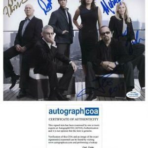 "Law & Order: SVU" Cast AUTOGRAPHS Signed 8x10 Photo - Mariska Hargitay +4 ACOA Collectible Memorabilia