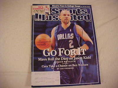 DALLAS MAVERICKS JASON KIDD SIGNED SPORTS ILLUSTRATED  COLLECTIBLE MEMORABILIA