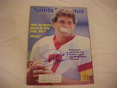 WASHINGTON REDSKINS JOE THEISMANN SIGNED S. ILLUSTRATED  COLLECTIBLE MEMORABILIA