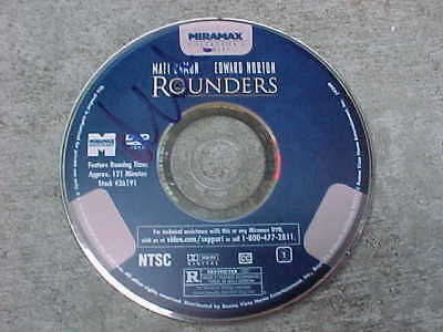 ROUNDERS MATT DAMON SIGNED DVD Collectible Memorabilia