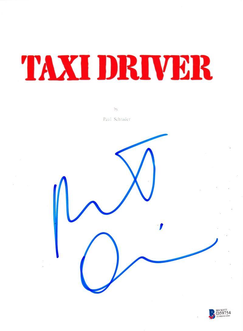 ROBERT DENIRO SIGNED TAXI DRIVER FULL SCRIPT AUTHENTIC AUTOGRAPH BECKETT COA Collectible Memorabilia