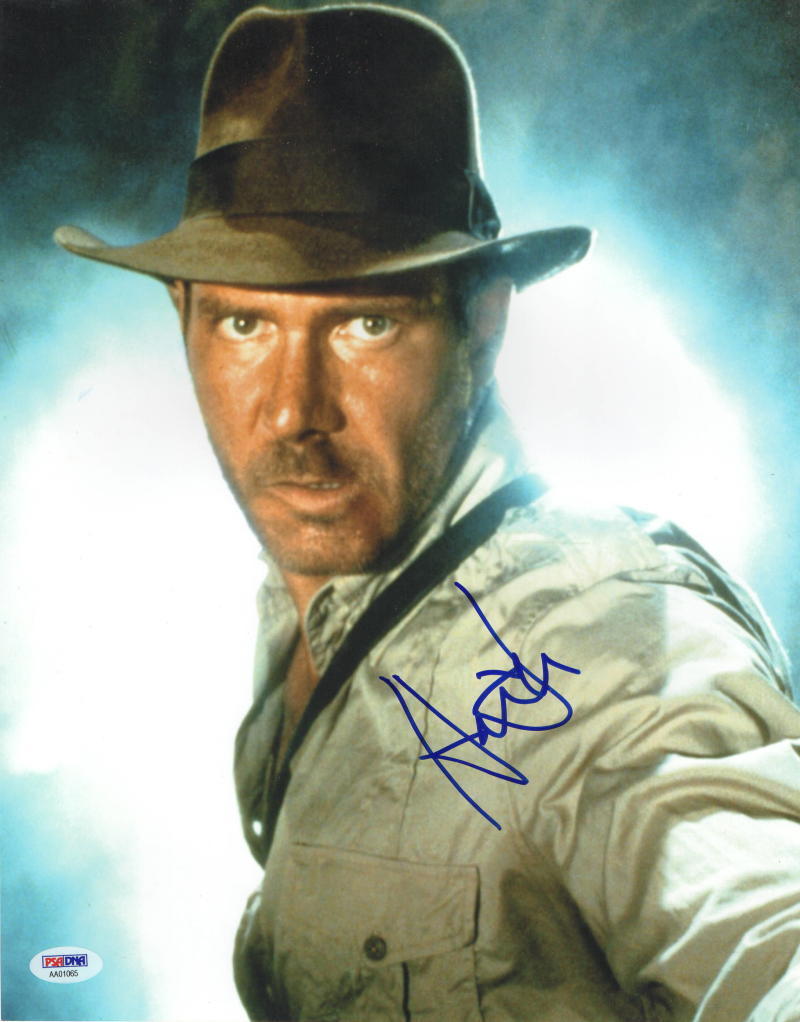 HARRISON FORD SIGNED 11X14 PHOTO INDIANA JONES AUTOGRAPH PROOF PSA/DNA LOA H Collectible Memorabilia