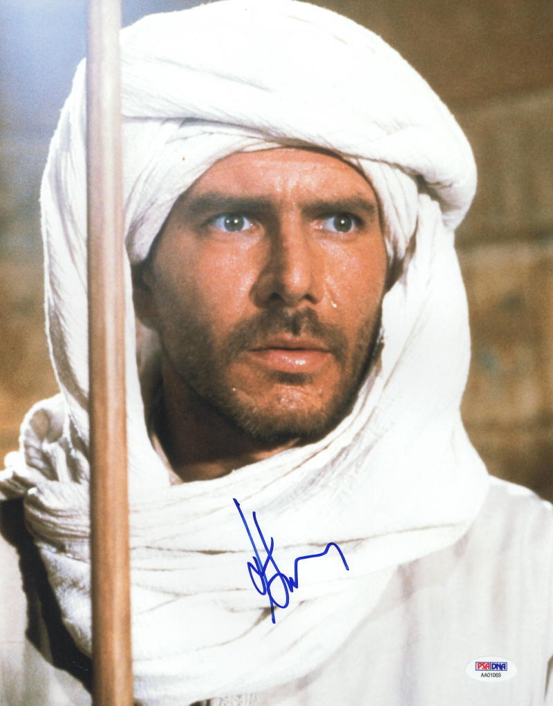 HARRISON FORD SIGNED 11X14 PHOTO INDIANA JONES AUTOGRAPH PROOF PSA/DNA LOA I Collectible Memorabilia