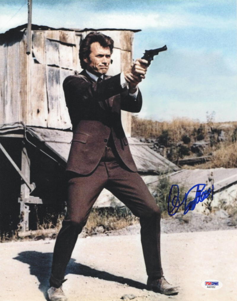 CLINT EASTWOOD SIGNED 11X14 PHOTO AUTHENTIC AUTOGRAPH PSA/DNA LOA A Collectible Memorabilia