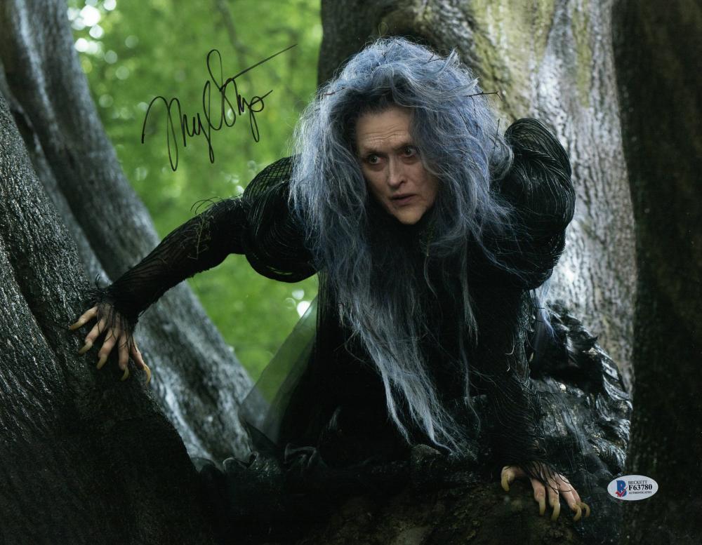 MERYL STREEP SIGNED 11X14 PHOTO AUTHENTIC AUTOGRAPH INTO THE WOODS BECKETT COA B Collectible Memorabilia
