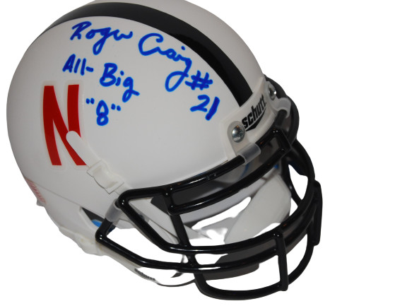 ROGER CRAIG signed (NEBRASKA CORNHUSKERS) mini football helmet BECKETT BAS Collectible Memorabilia