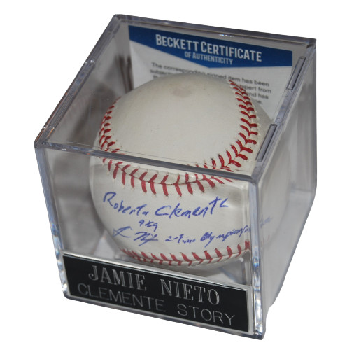 JAMIE NIETO signed (OLYMPIAN/ACTOR) Official MLB baseball BECKETT BAS Collectible Memorabilia