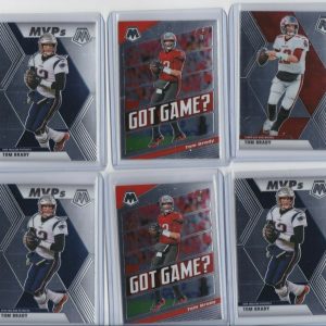 2019-20 PANINI MOSAIC TOM BRADY LOT BASE MVP GOT GAME INSERTS TB BUCCANEERS Collectible Memorabilia