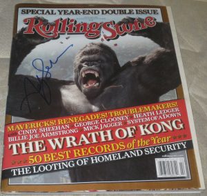 ANDY SERKIS SIGNED ROLLING STONE MAGAZINE THE HOBBIT LORD OF THE RINGS COA  COLLECTIBLE MEMORABILIA