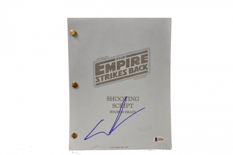 GEORGE LUCAS SIGNED SIGNED STAR WARS THE EMPIRE STRIKES BACK SCRIPT BECKETT C  COLLECTIBLE MEMORABILIA