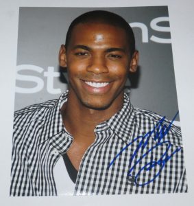MECHAD BROOKS SIGNED 8X10 PHOTO NECESSARY ROUGHNESS SEXY SHIRTLESS COA C  COLLECTIBLE MEMORABILIA