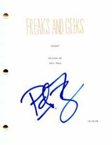 PAUL FEIG SIGNED AUTOGRAPH “FREAKS AND GEEKS” FULL PILOT SCRIPT – BRIADESMAIDS  COLLECTIBLE MEMORABILIA