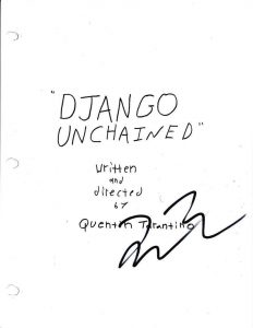QUENTIN TARANTINO SIGNED FULL DJANGO UNCHAINED SCRIPT AUTHENTIC AUTOGRAPH COA  COLLECTIBLE MEMORABILIA