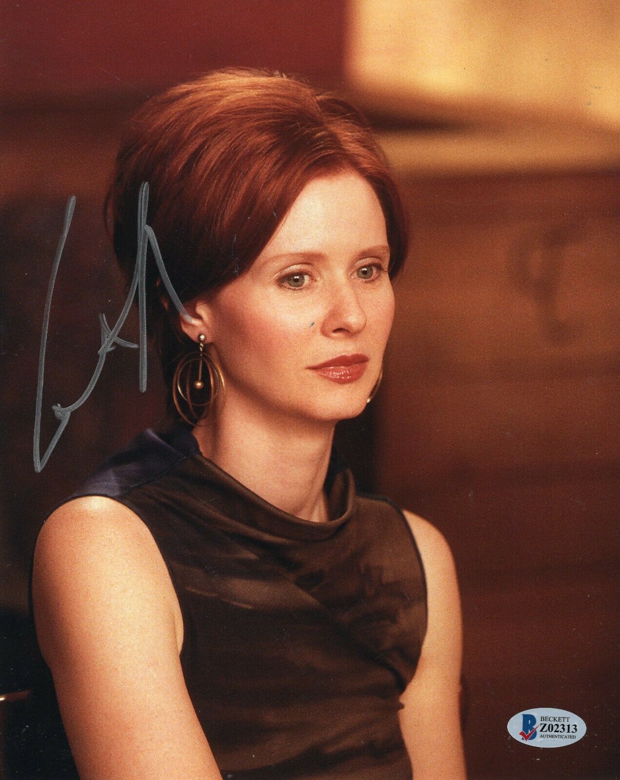 Cynthia Nixon Signed Sex And The City Miranda 8x10 Photo Wbeckett Coa Z02313 Collectible 2409