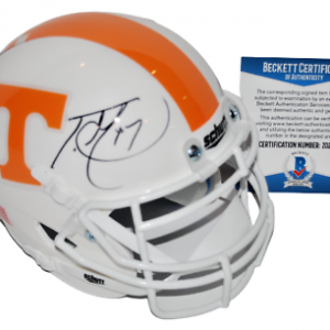 TEE MARTIN signed (TENNESSEE VOLUNTEERS) mini football helmet BECKETT BAS Collectible Memorabilia