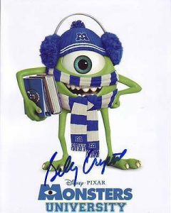 BILLY CRYSTAL SIGNED MONSTERS UNIVERSITY PHOTO W/ HOLOGRAM COA  COLLECTIBLE MEMORABILIA