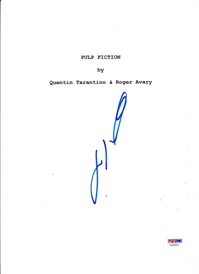 JOHN TRAVOLTA SIGNED PULP FICTION FULL 106 PAGE SCRIPT AUTHENTIC AUTOGRAPH PSA C