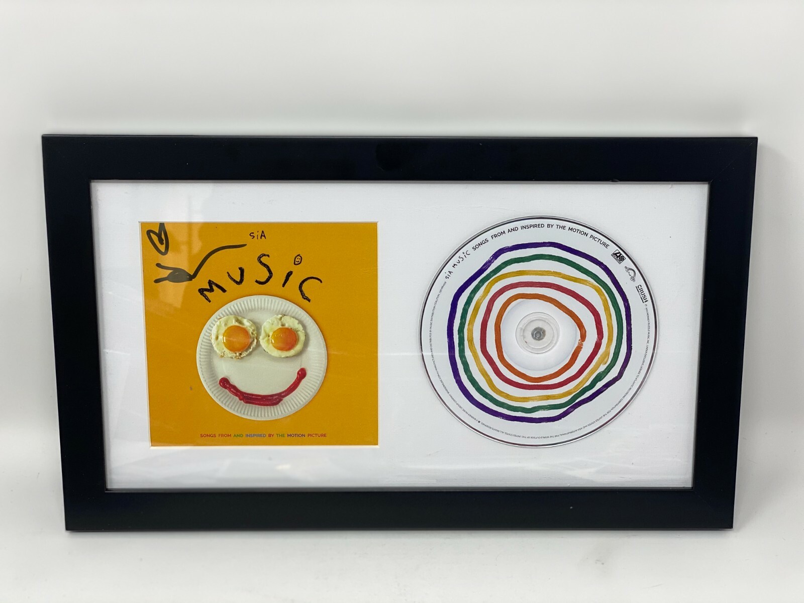 SIA SIGNED “MUSIC” FRAMED CD ART CARD AUTOGRAPH AUTO AUTHENTIC MOTION PICTURE COLLECTIBLE MEMORABILIA