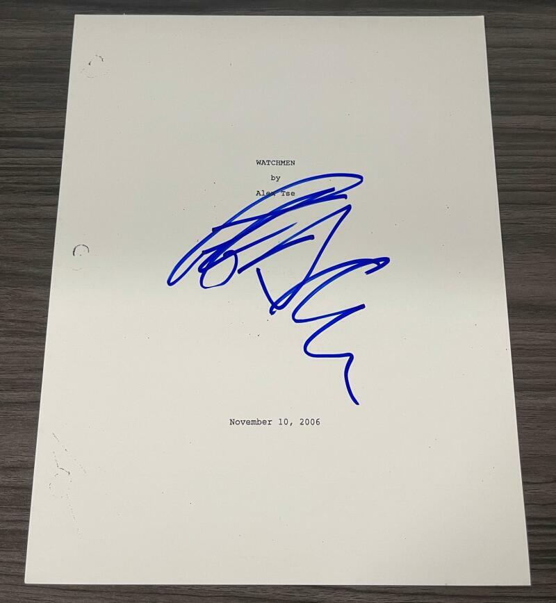 JEFFREY DEAN MORGAN SIGNED WATCHMEN FULL SCRIPT AUTHENTIC AUTOGRAPH COA