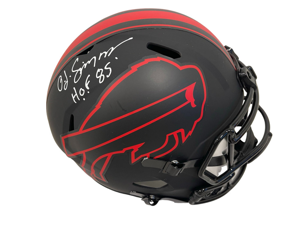 OJ SIMPSON SIGNED BUFFALO BILLS ECLIPSE FULL SIZE AUTOGRAPH HELMET AUTO JSA A