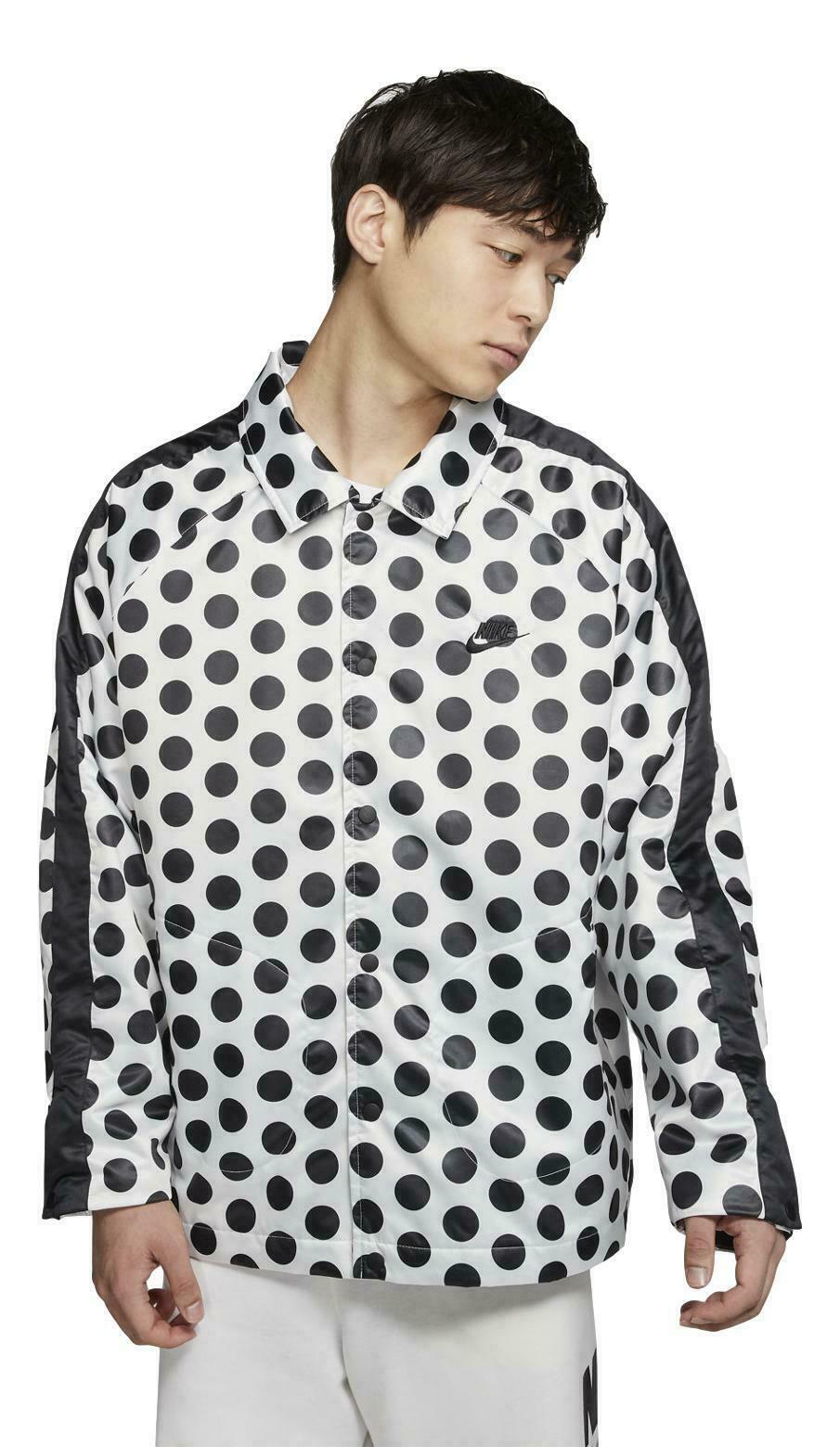 NIKE JUST DO IT POLKA DOT JACKET MEN’S JDI SYNTHETIC-FILL BV5539-010 SZ. MEDIUM COLLECTIBLE MEMORABILIA