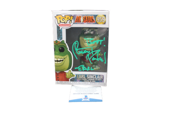 Stuart Pankin Dinosaurs Earl Sinclair Signed #959 Funko Pop w/Beckett COA X44955