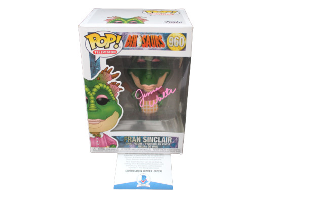 Jessica Walter Signed Dinosaurs TV Fran Sinclair Funko Pop w/Beckett COA Z02539