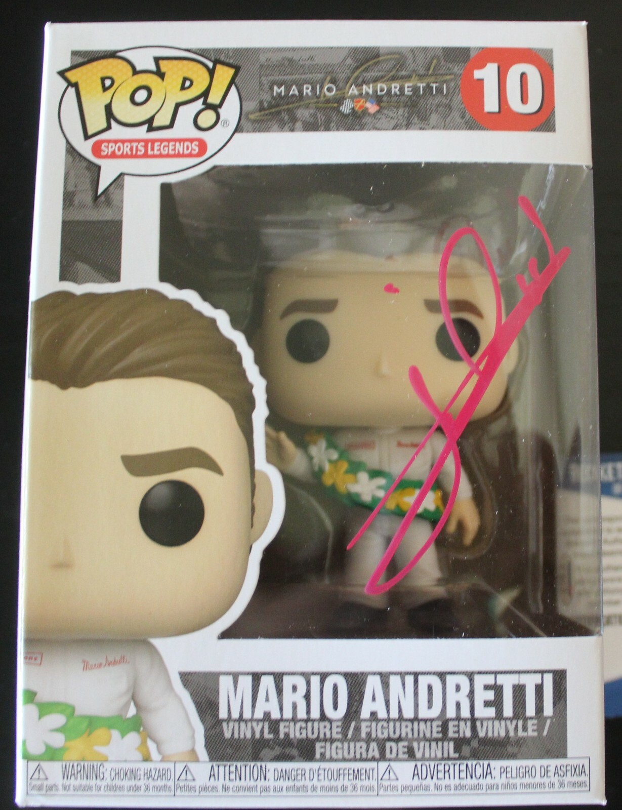 NEW LISTINGMario Andretti Signed Sports Legends INDY 500 #10 Funko Pop w/Beckett COA Y75137
