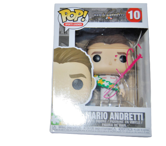 MARIO ANDRETTI signed (RACING) Legend Figurine FUNKO POP #10 BECKETT BAS Y75139