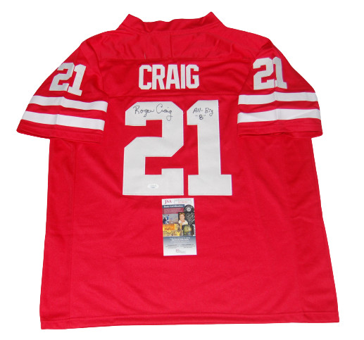 ROGER CRAIG signed (NEBRASKA CORNHUSKERS) #21 custom football jersey JSA