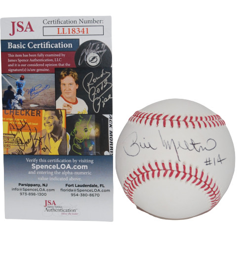 BILL MELTON signed (CHICAGO WHITE SOX) OML baseball JSA Authenticated LL18341