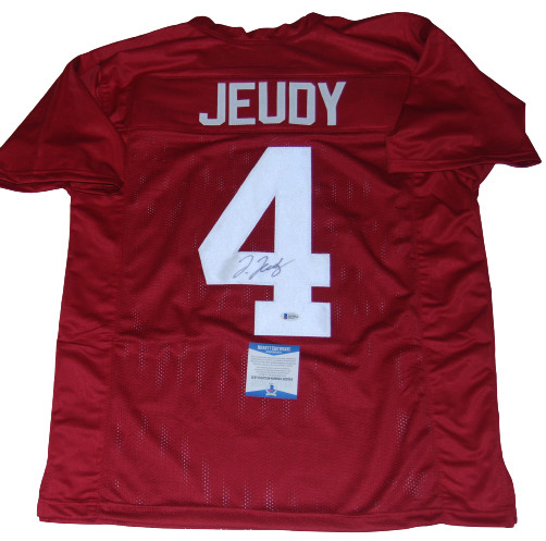 JERRY JEUDY signed (ALABAMA CRIMSON TIDE) autographed football jersey BECKETT